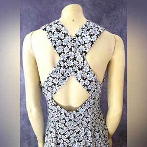 90s vintage cross back dress size 11/12